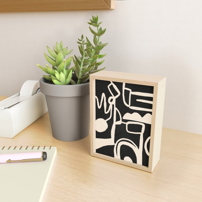 Abstract Lines 1 Mini Art Print Gallery Image 2