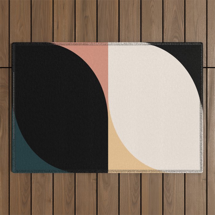 Almond Abstract XVI Outdoor Rug Gallery Image 1