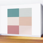 Color Block Line Pattern XIII Wall Mural Gallery Image 2