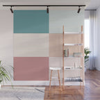 Color Block Line Pattern XIII Wall Mural Gallery Image 1