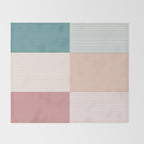 Color Block Line Pattern XIII Throw Blanket Gallery Image 2