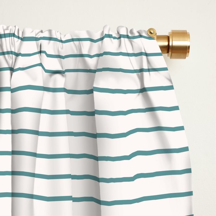 Color Block Line Pattern XIII Window Curtain Gallery Image 2