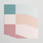 Color Block Line Pattern XIII Wrapping Paper Gallery Image 3