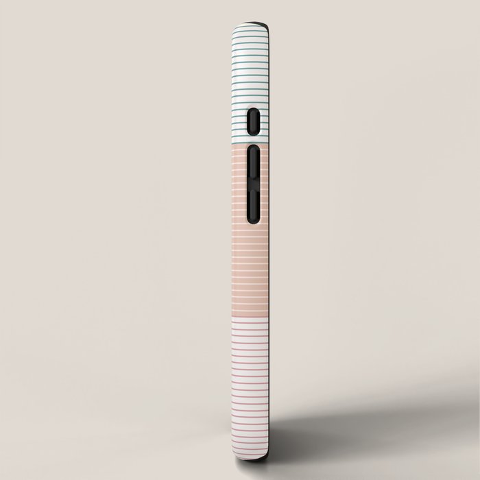Color Block Line Pattern XIII iPhone Case Gallery Image 2