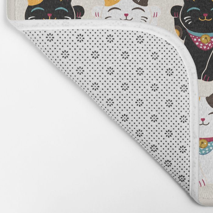 Maneki Neko - Lucky Cats Bath Mat Gallery Image 2
