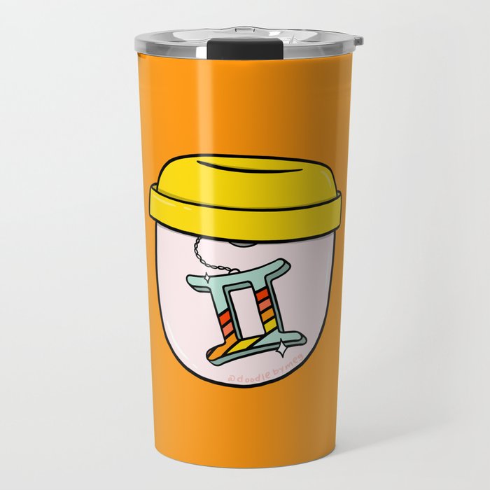 Gemini Keychain Travel Mug Gallery Image 1