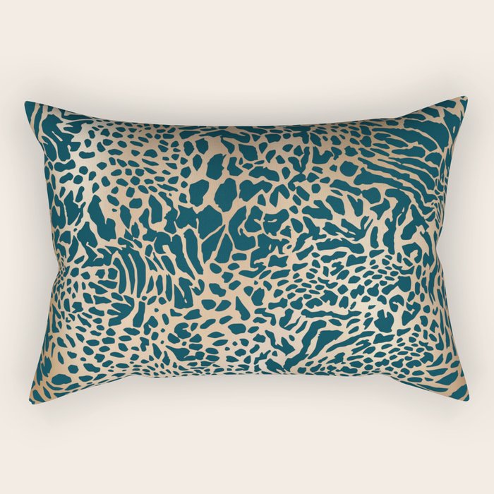 Exotic Wild Pattern Rectangular Pillow Gallery Image 1