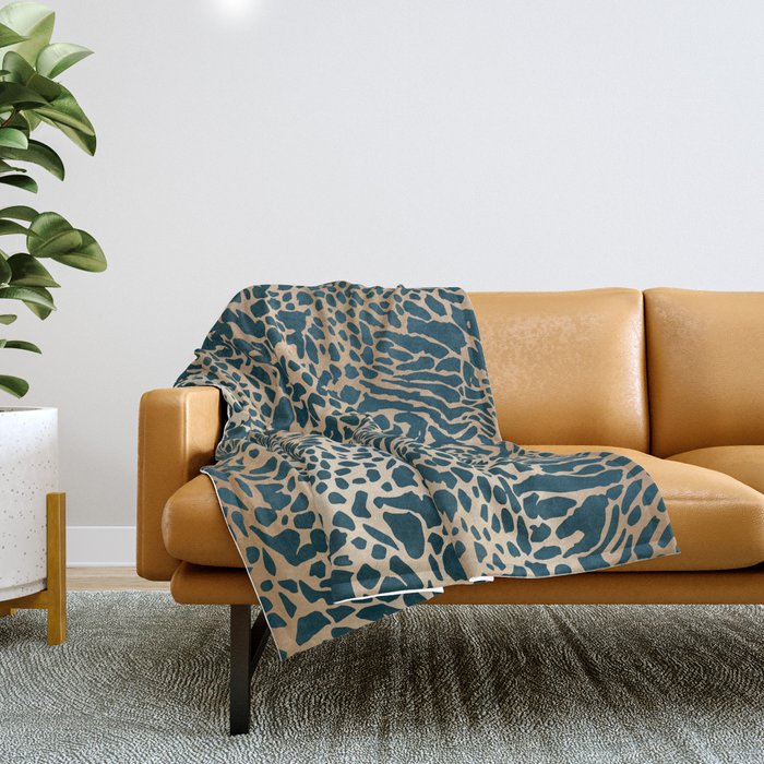 Exotic Wild Pattern Throw Blanket Gallery Image 1
