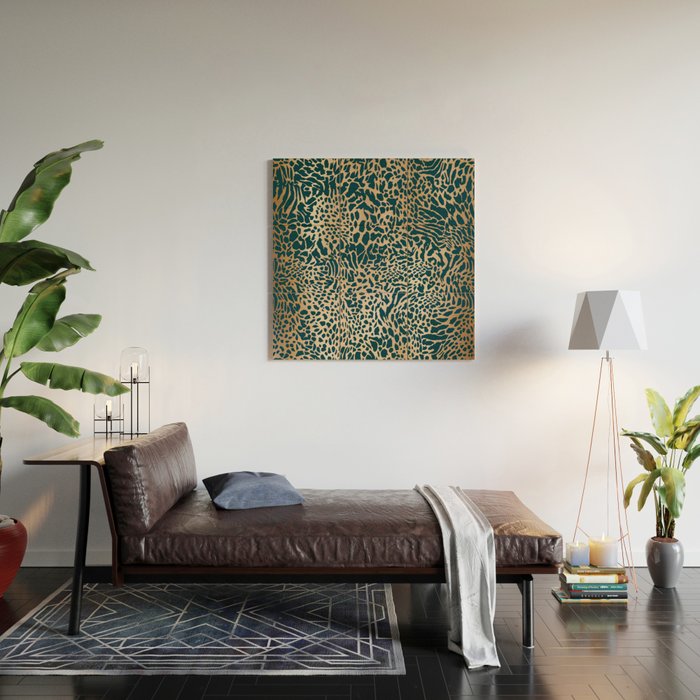 Exotic Wild Pattern Wood Wall Art Gallery Image 2