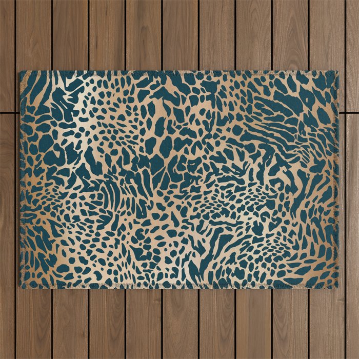 Exotic Wild Pattern Outdoor Rug Gallery Image 1