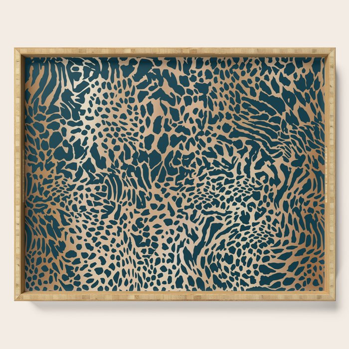 Exotic Wild Pattern Serving Tray Gallery Image 1
