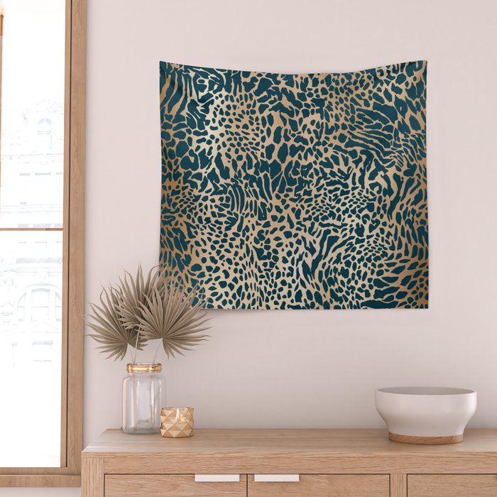 Exotic Wild Pattern Wall Tapestry Gallery Image 2