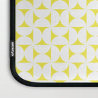 Patterned Geometric Shapes CLVII White and Bright Yellow Laptop Sleeve Gallery Image 3