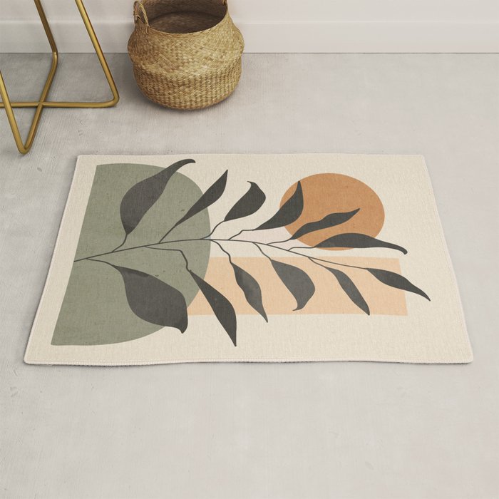 Tropical Leaf- Abstract Art 23 Rug Gallery Image 1