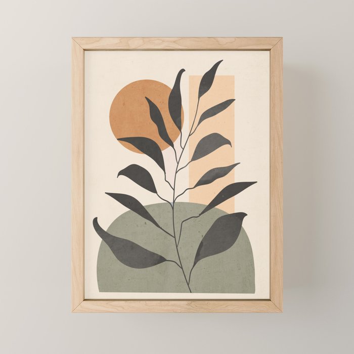 Tropical Leaf- Abstract Art 23 Mini Art Print Gallery Image 1