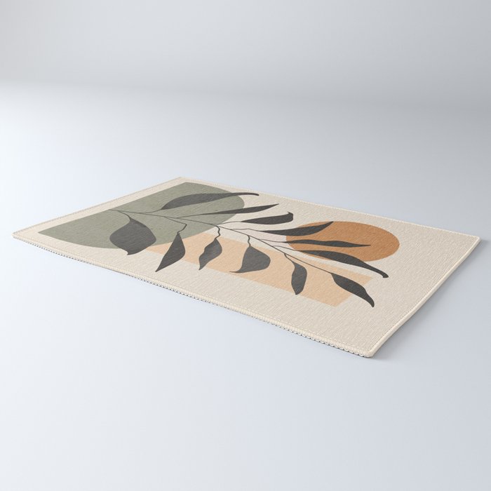 Tropical Leaf- Abstract Art 23 Rug Gallery Image 3