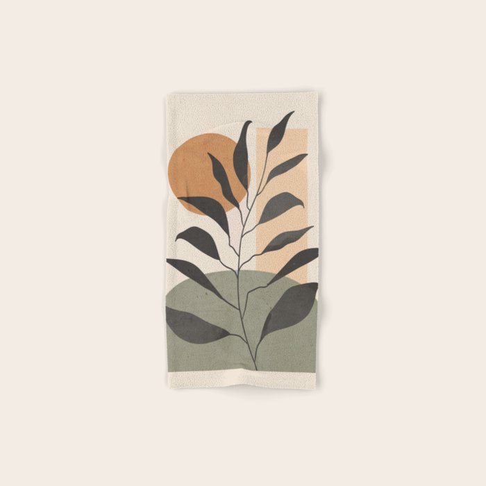 Tropical Leaf- Abstract Art 23 Bath Towel Gallery Image 1