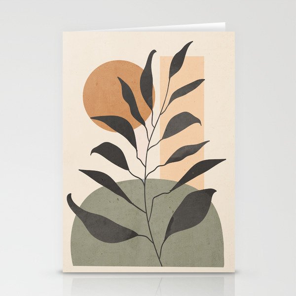 Tropical Leaf- Abstract Art 23 Stationery Card Gallery Image 2