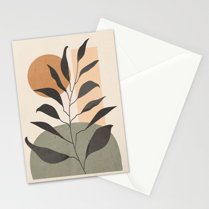 Tropical Leaf- Abstract Art 23 Stationery Card Gallery Image 2