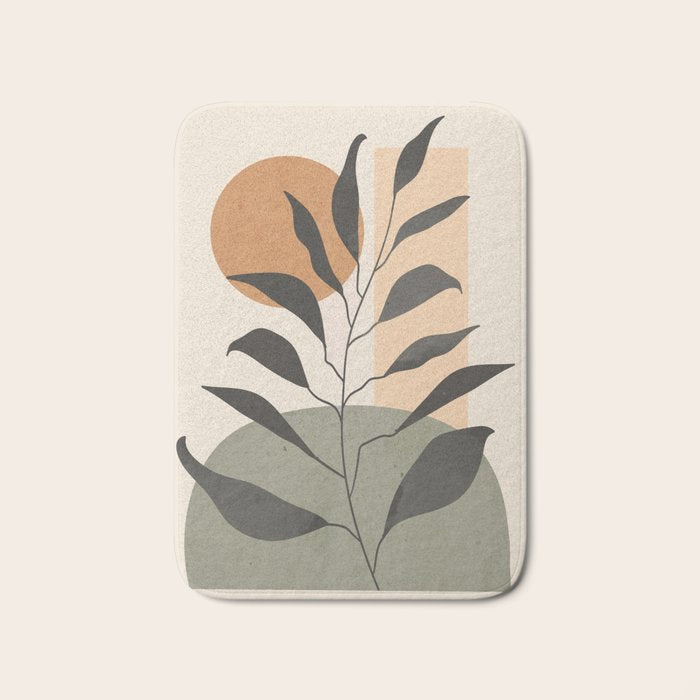 Tropical Leaf- Abstract Art 23 Bath Mat Gallery Image 1