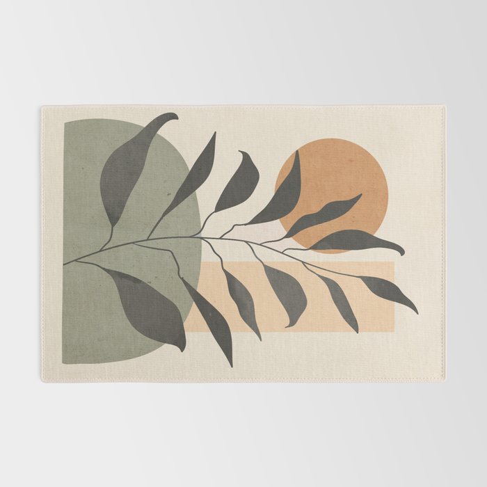 Tropical Leaf- Abstract Art 23 Rug Gallery Image 2