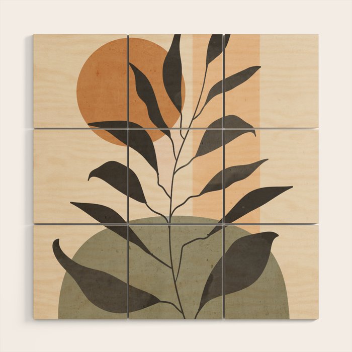 Tropical Leaf- Abstract Art 23 Wood Wall Art Gallery Image 1