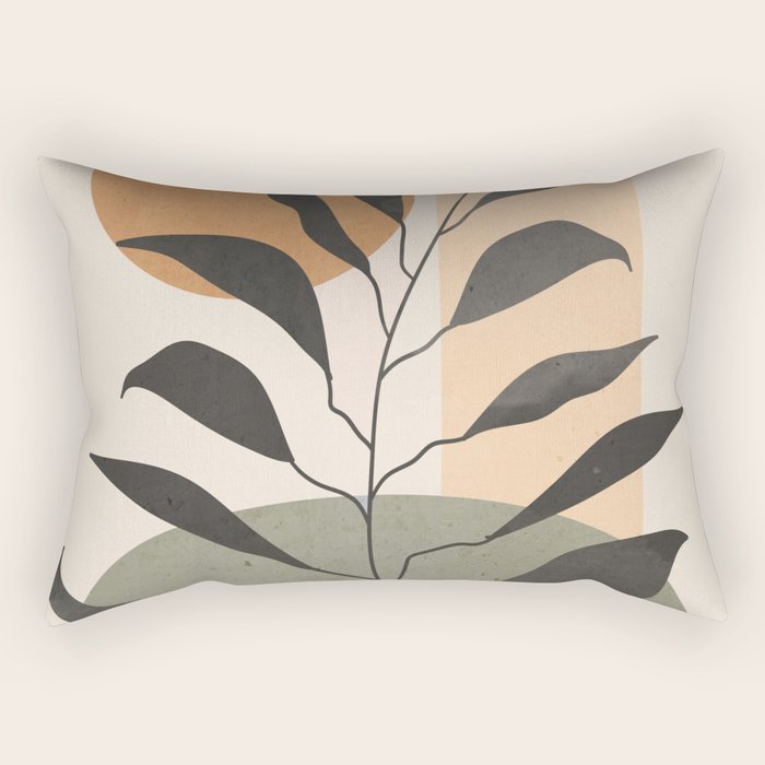 Tropical Leaf- Abstract Art 23 Rectangular Pillow Gallery Image 2