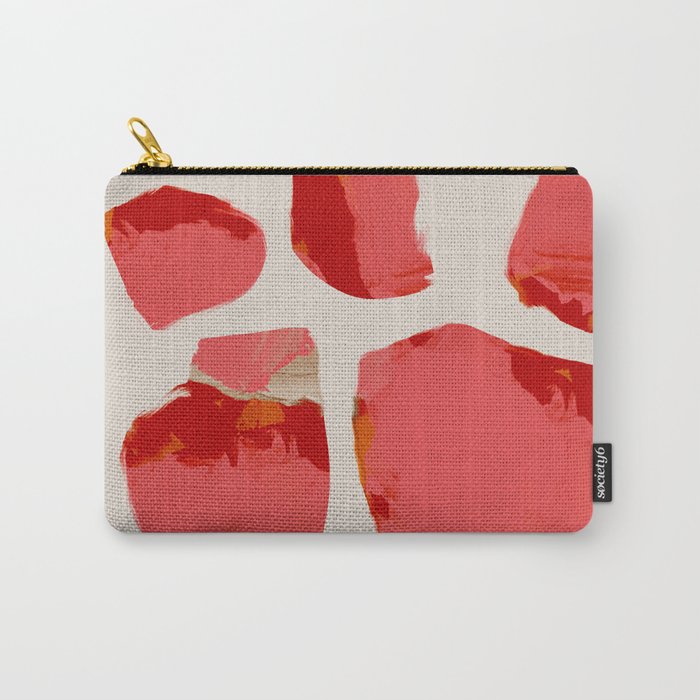 minimal abstract pink shapes Carry All Pouch Gallery Image 1