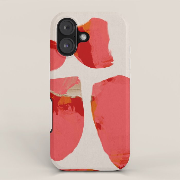 minimal abstract pink shapes iPhone Case Gallery Image 1