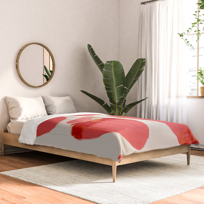 minimal abstract pink shapes Comforter Gallery Image 2