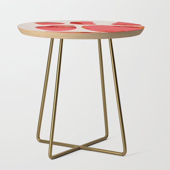 minimal abstract pink shapes Side Table Gallery Image 1