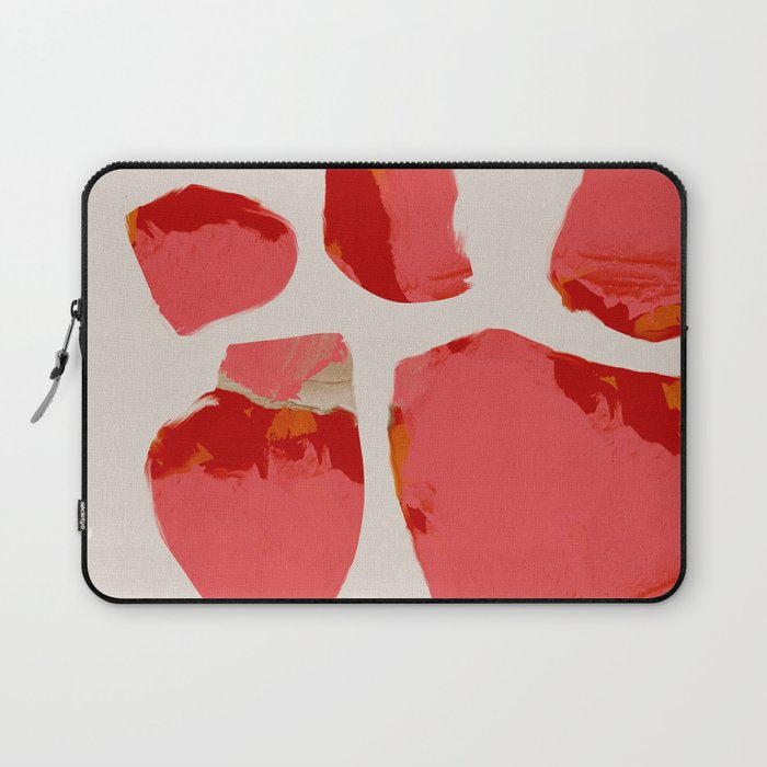 minimal abstract pink shapes Laptop Sleeve Gallery Image 1