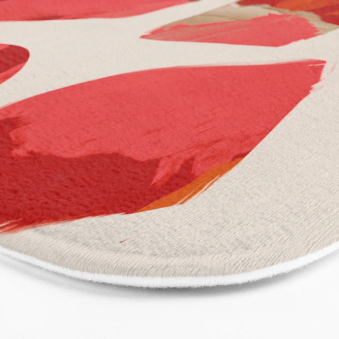 minimal abstract pink shapes Bath Mat Gallery Image 3