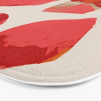 minimal abstract pink shapes Bath Mat Gallery Image 3