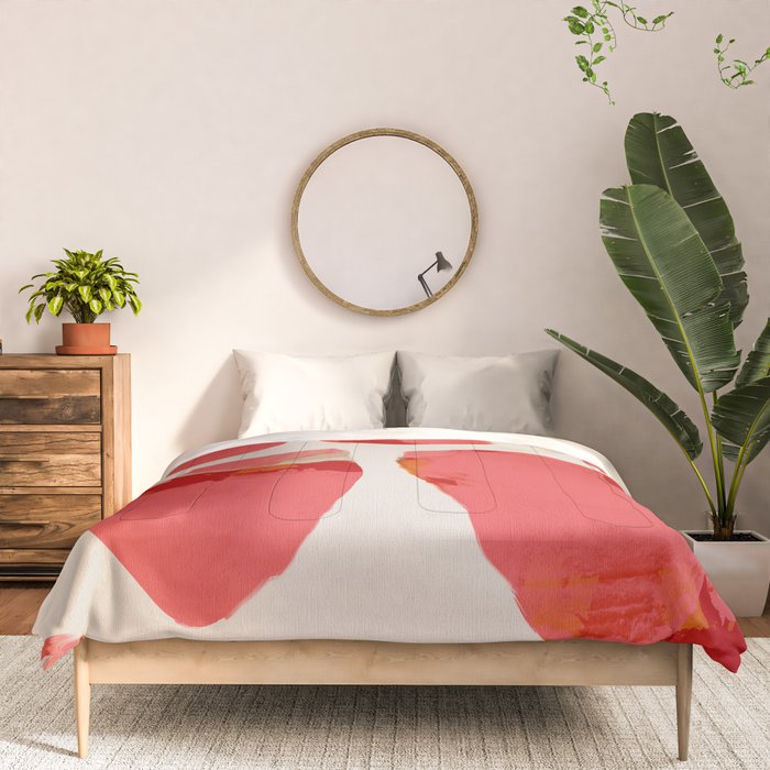 minimal abstract pink shapes Comforter Gallery Image 3