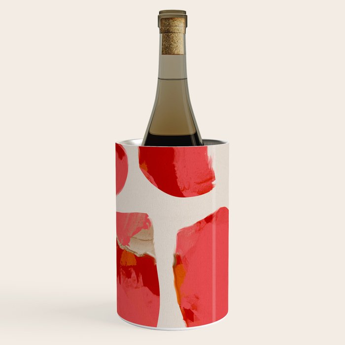 minimal abstract pink shapes Wine Chiller Gallery Image 1