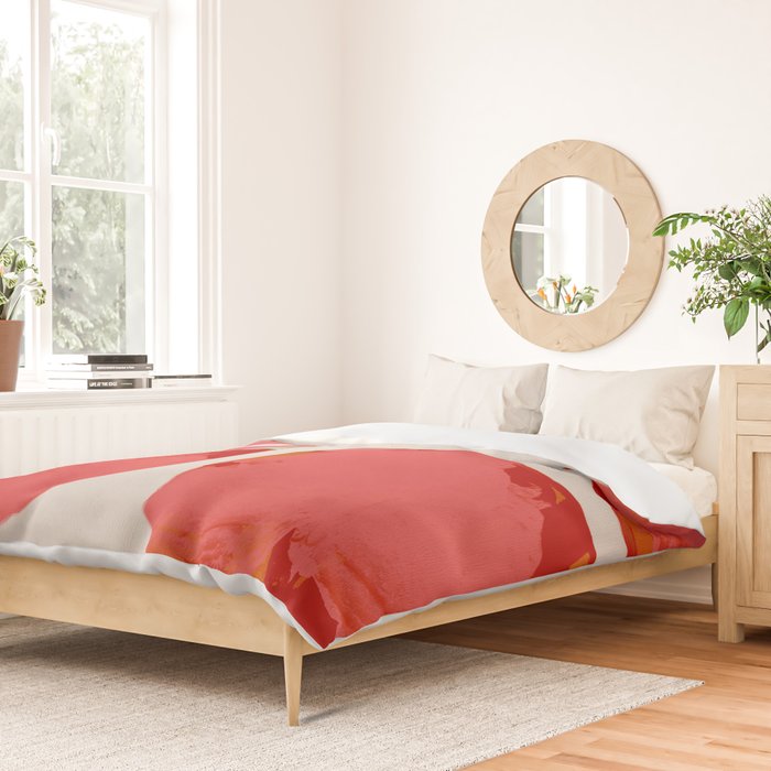 minimal abstract pink shapes Duvet Cover Gallery Image 2
