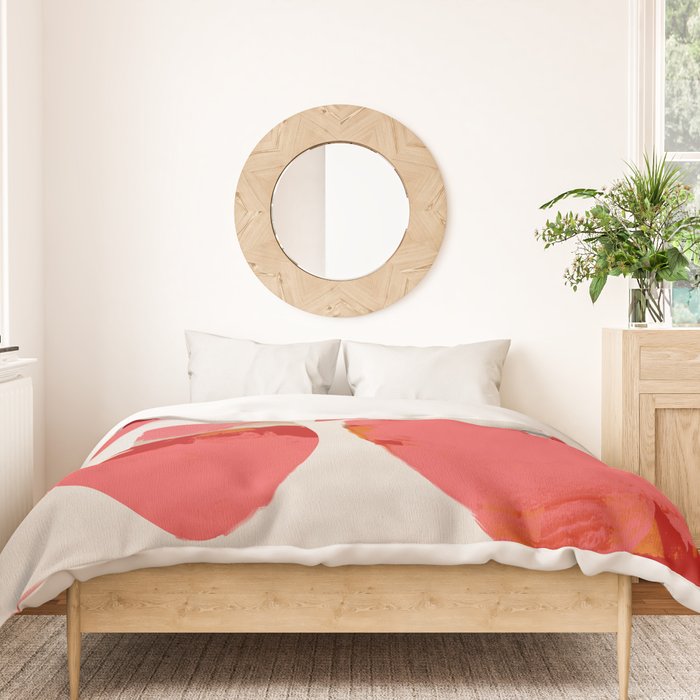 minimal abstract pink shapes Duvet Cover Gallery Image 3