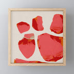 minimal abstract pink shapes Mini Art Print Gallery Image 1