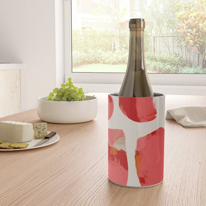 minimal abstract pink shapes Wine Chiller Gallery Image 4
