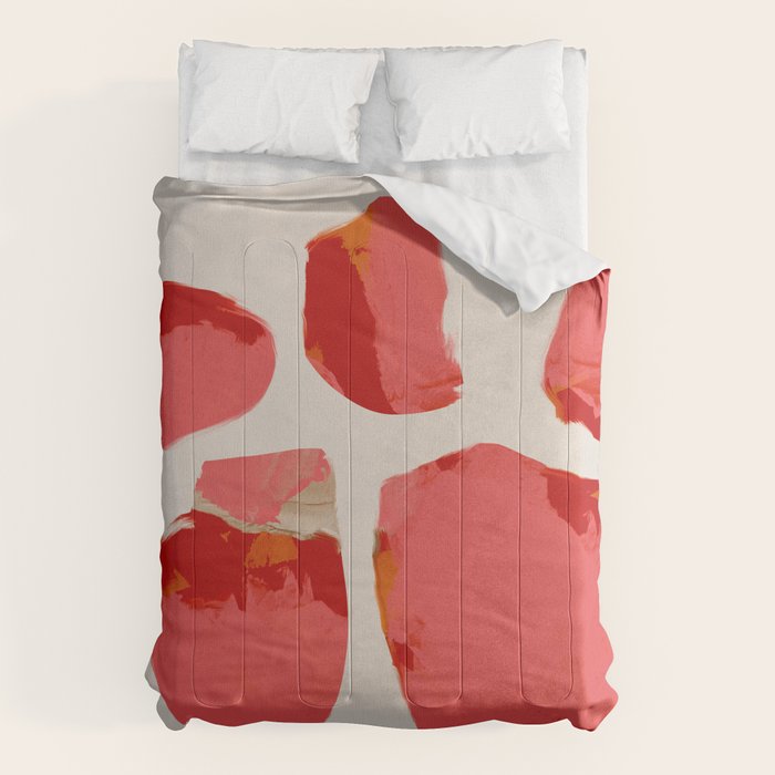 minimal abstract pink shapes Comforter Gallery Image 6