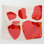 minimal abstract pink shapes Wall Tapestry Gallery Image 4
