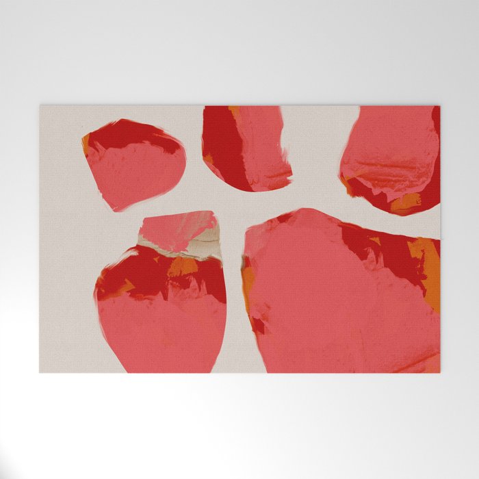 minimal abstract pink shapes Welcome Mat Gallery Image 1