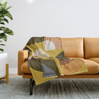 mid century arcs Throw Blanket Gallery Image 1