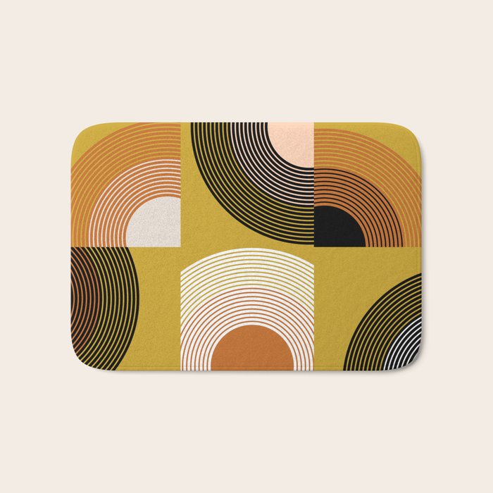 mid century arcs Bath Mat Gallery Image 1