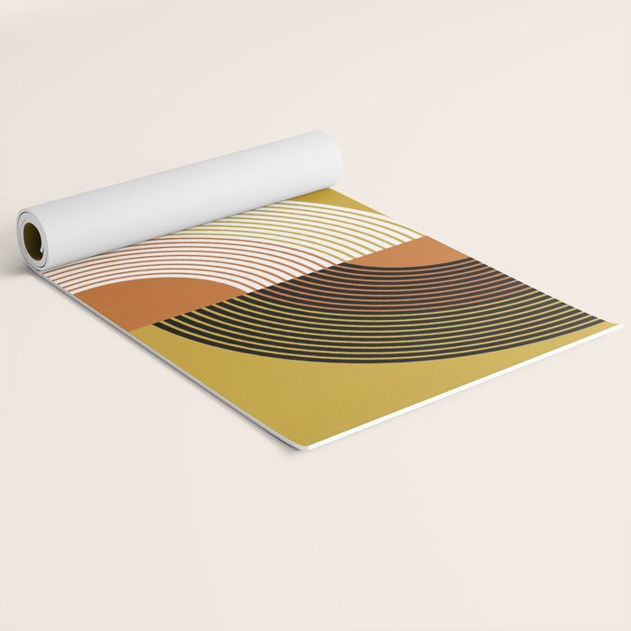 mid century arcs Yoga Mat Gallery Image 2