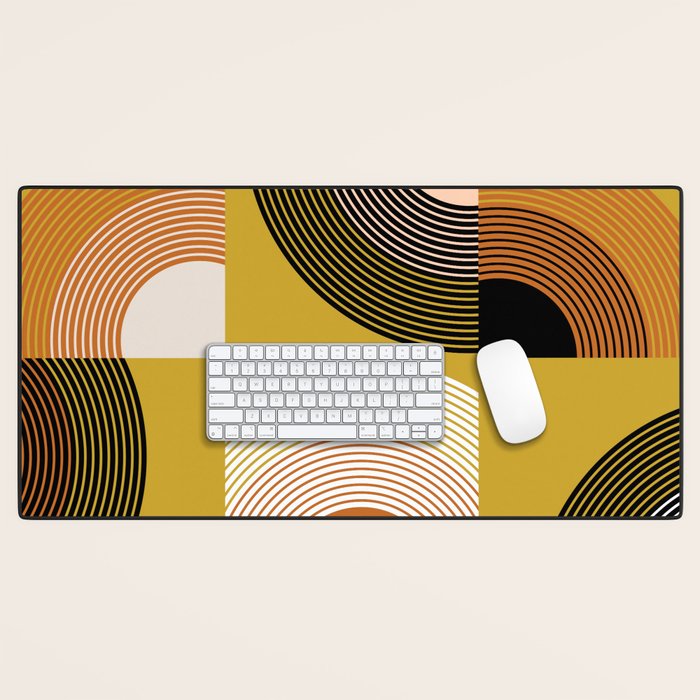 mid century arcs Desk Mat Gallery Image 1