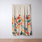 Matisse Colorful Cut Outs Mid Century Modern Art Window Curtain Gallery Image 3