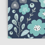 Ditsy Florals, Navy and Teal Poster Gallery Image 3