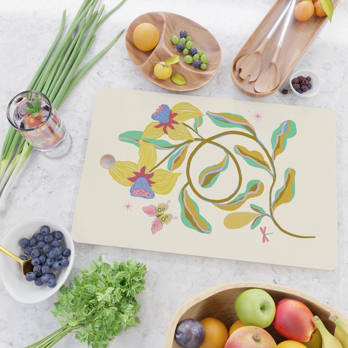 Vibrant daffodils garden Cutting Board Gallery Image 2